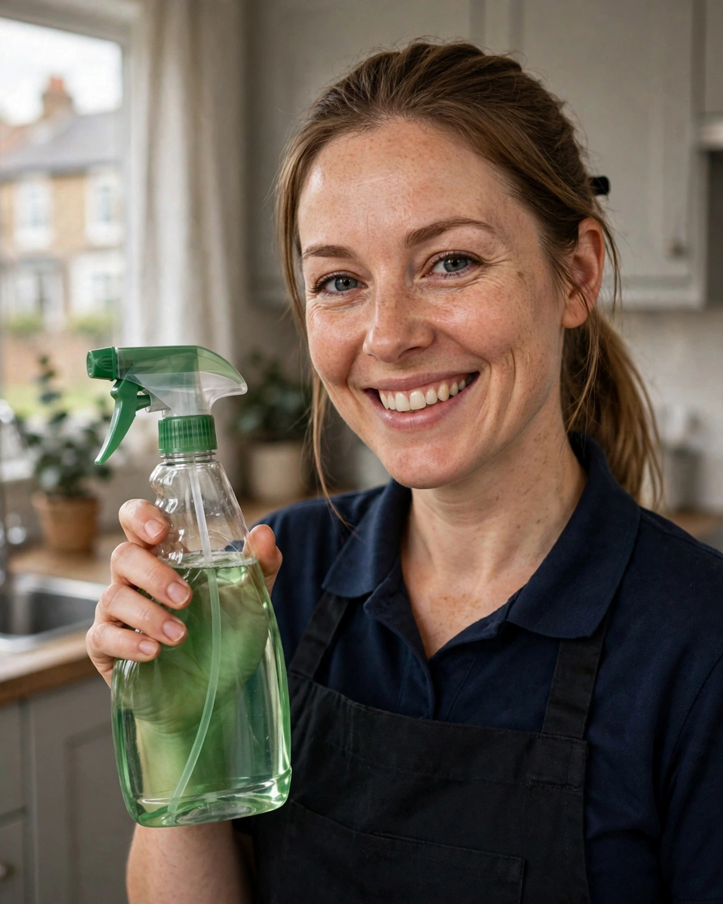 Owner of SparkleClean Stoke - professional cleaner portrait