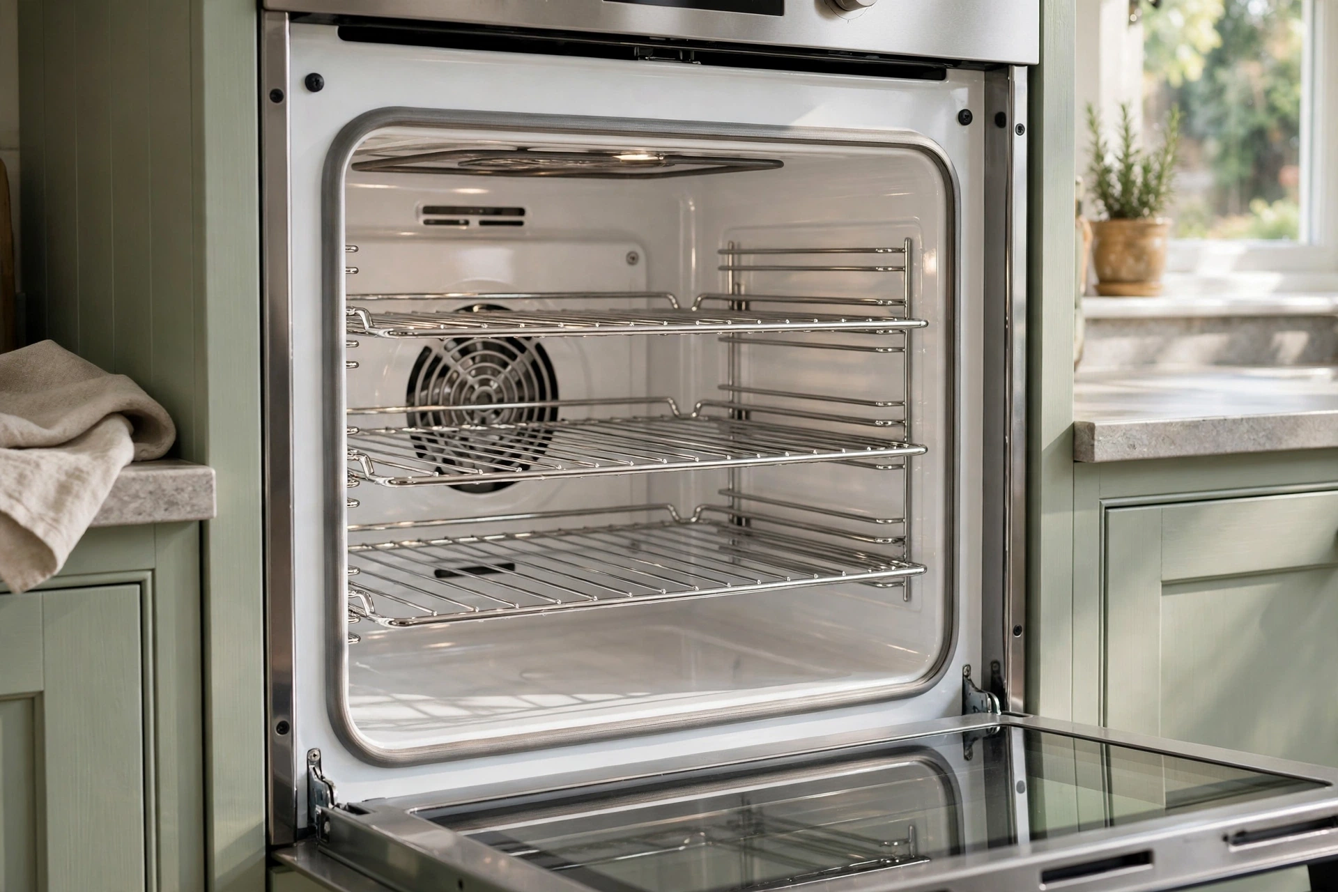 Deep cleaning oven sparkling Stoke